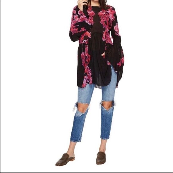 FREE People Printed Symphony Slip Dress - Picture 4 of 4